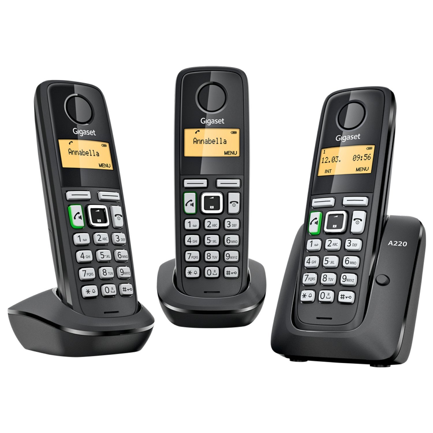 DECT Telefon mit Eco mode plus strahlungsarm und schnurlos